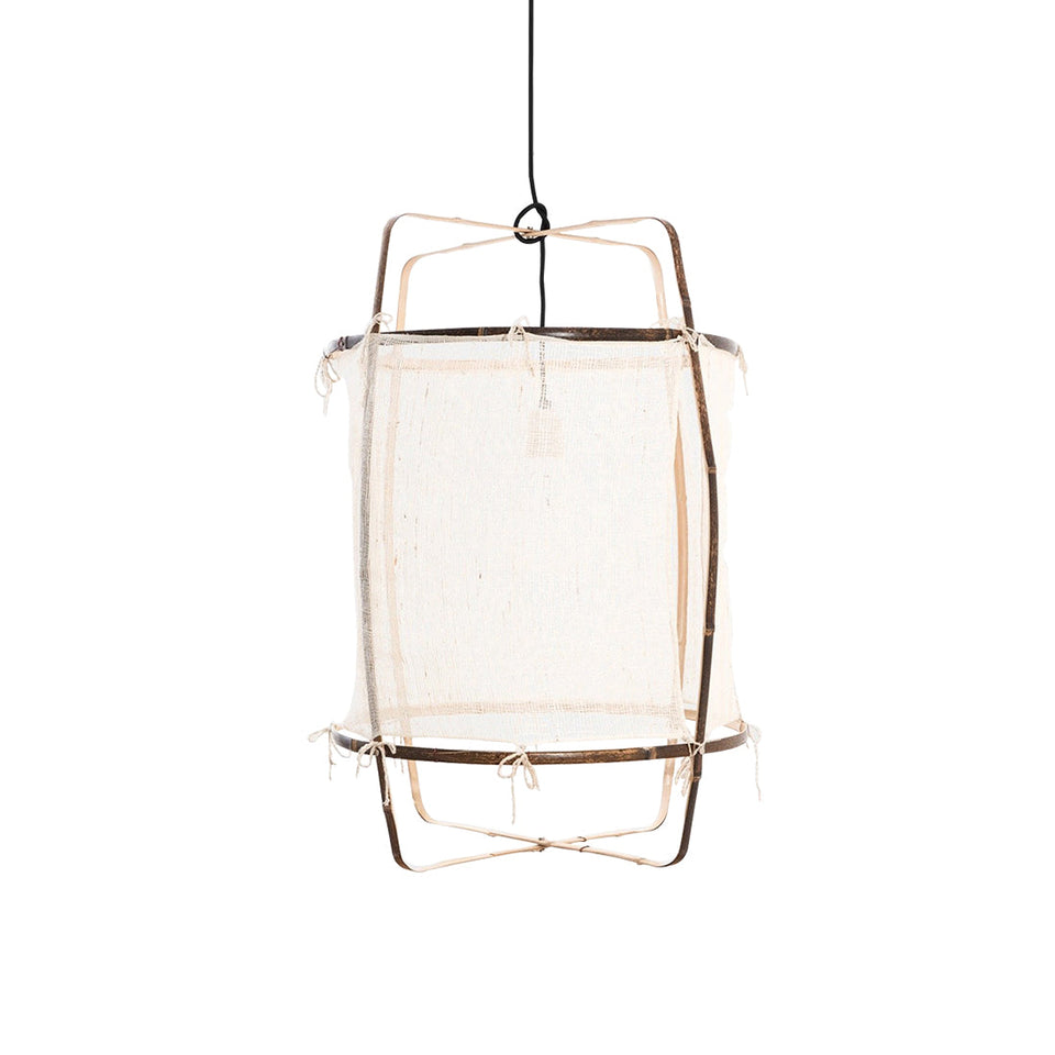 Pendant Light with Natural Fiber Shade-Lighting > Pendant Lights-casanuva-casanuva