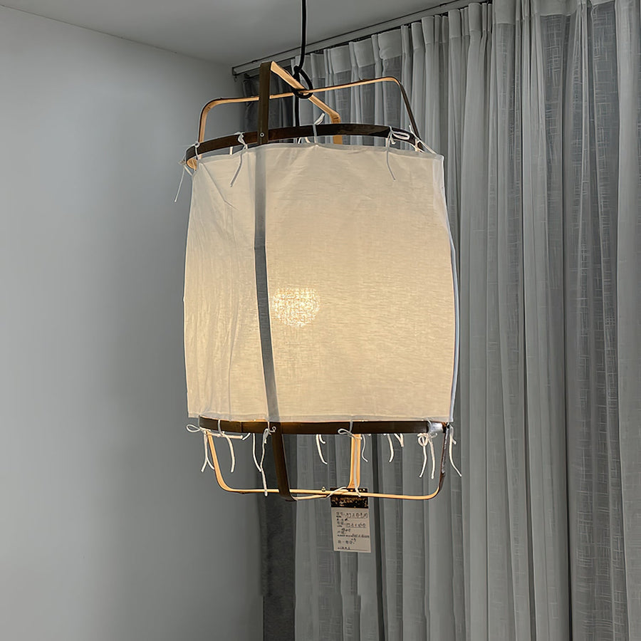 Pendant Light with Natural Fiber Shade-Lighting > Pendant Lights-casanuva-casanuva