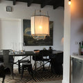 Pendant Light with Natural Fiber Shade-Lighting > Pendant Lights-casanuva-casanuva