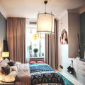 Pendant Light with Natural Fiber Shade-Lighting > Pendant Lights-casanuva-casanuva