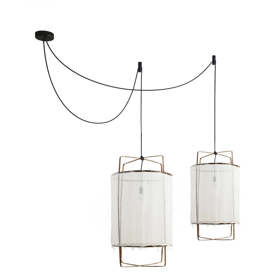 Pendant Light with Natural Fiber Shade-Lighting > Pendant Lights-casanuva-casanuva