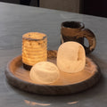 Petite Alabaster Portable Lamp with Built-in Battery-Lighting > Table Lamps-casanuva-casanuva