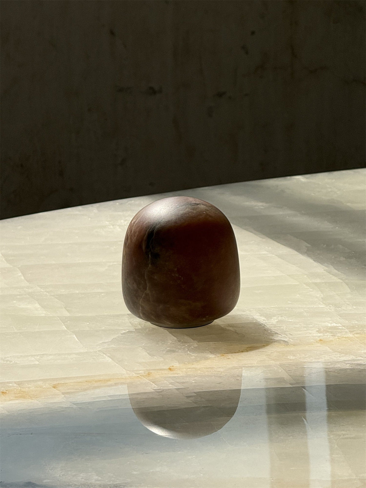 Petite Alabaster Portable Lamp with Built-in Battery-Lighting > Table Lamps-casanuva-casanuva