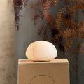 Petite Alabaster Portable Lamp with Built-in Battery-Lighting > Table Lamps-casanuva-9cmx6cm-White-Warm Dimming-casanuva