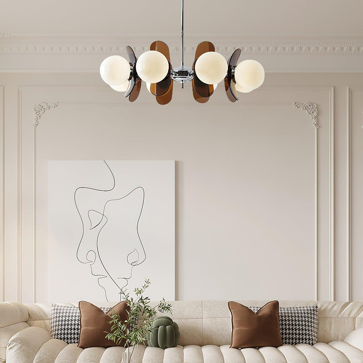 Phosphorescent Crystal Chandelier-Lighting > Chandeliers & Pendant Lights-casanuva-casanuva