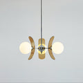Phosphorescent Crystal Chandelier-Lighting > Chandeliers & Pendant Lights-casanuva-60cmx40cm-Brown & Chrome-casanuva