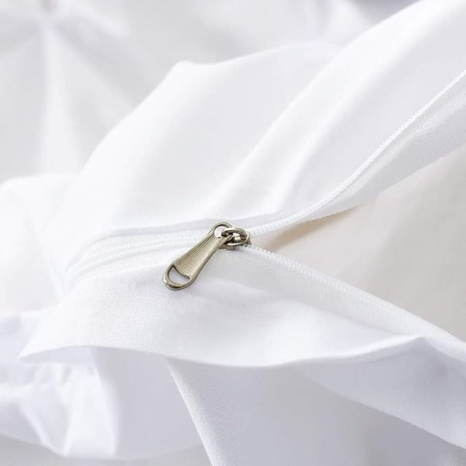 Pintuck Duvet Cover Set 3 Pieces-Bedding & Bath > Bedding Sets-casanuva-casanuva