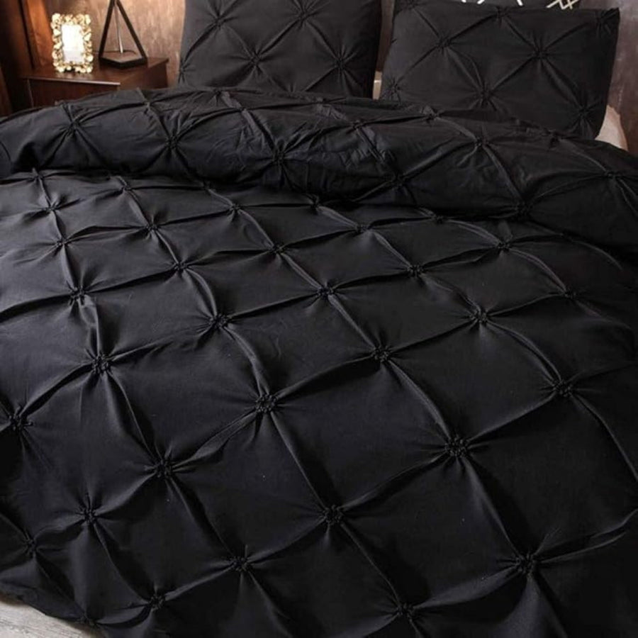 Pintuck Duvet Cover Set 3 Pieces-Bedding & Bath > Bedding Sets-casanuva-casanuva