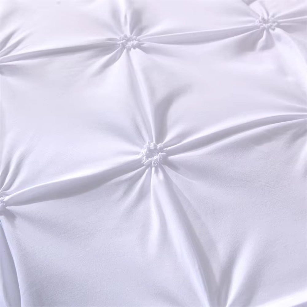 Pintuck Duvet Cover Set 3 Pieces-Bedding & Bath > Bedding Sets-casanuva-casanuva