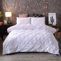 Pintuck Duvet Cover Set with Diamond Pattern-Bedding & Bath > Bedding Sets-casanuva-casanuva