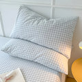 Plaid Checkered Pillowcases Soft Cotton Set-Bedding & Bath > Pillowcases-casanuva-casanuva