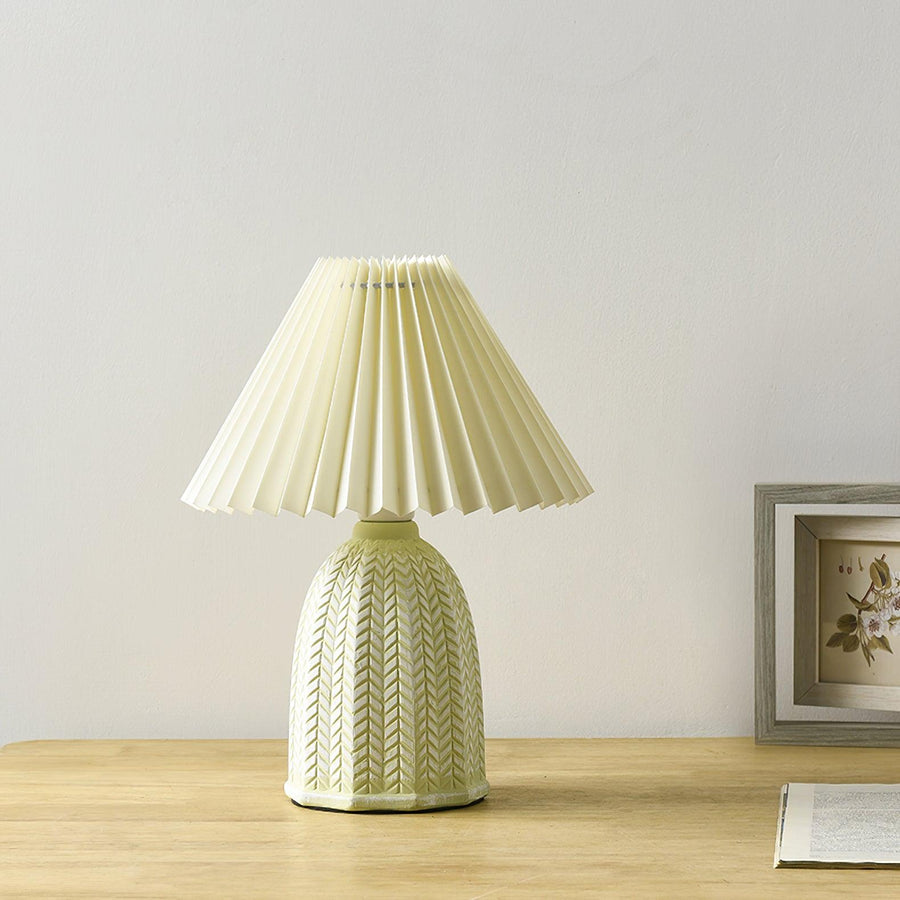 Pleated Vintage Table Lamp-Lighting > Table Lamps-casanuva-casanuva