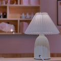 Pleated Vintage Table Lamp-Lighting > Table Lamps-casanuva-casanuva