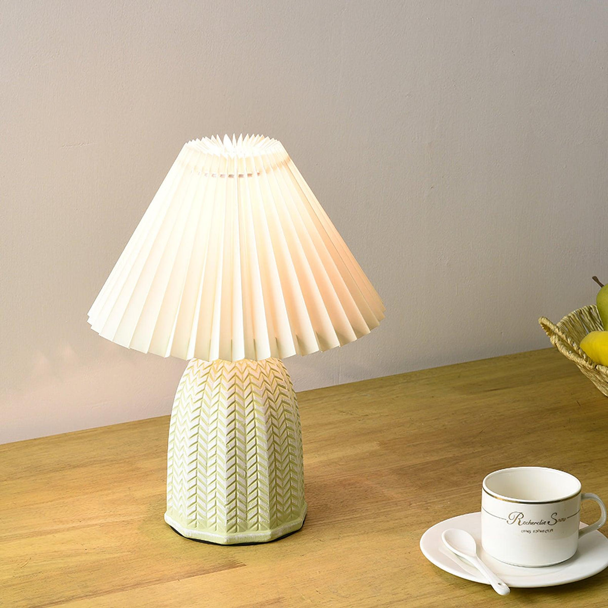 Pleated Vintage Table Lamp-Lighting > Table Lamps-casanuva-casanuva
