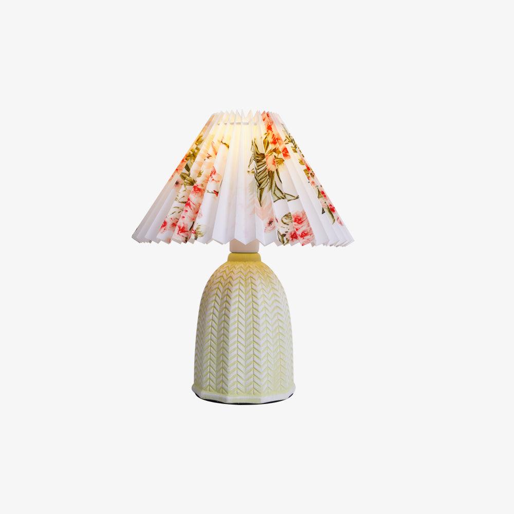 Pleated Vintage Table Lamp-Lighting > Table Lamps-casanuva-casanuva