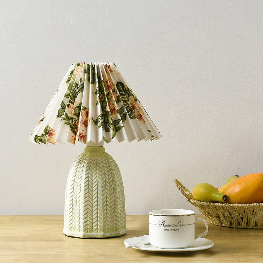 Pleated Vintage Table Lamp-Lighting > Table Lamps-casanuva-casanuva