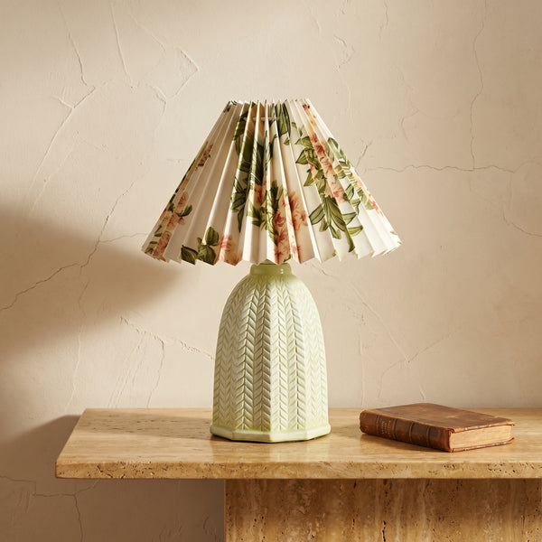 Pleated Vintage Table Lamp-Lighting > Table Lamps-casanuva-casanuva