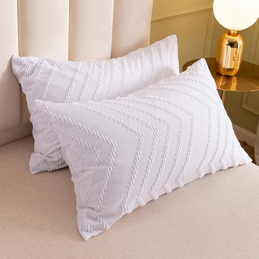 Plush Chevron Quilt Cover Set 3 Pieces-Bedding & Bath > Bedding Sets-casanuva-casanuva