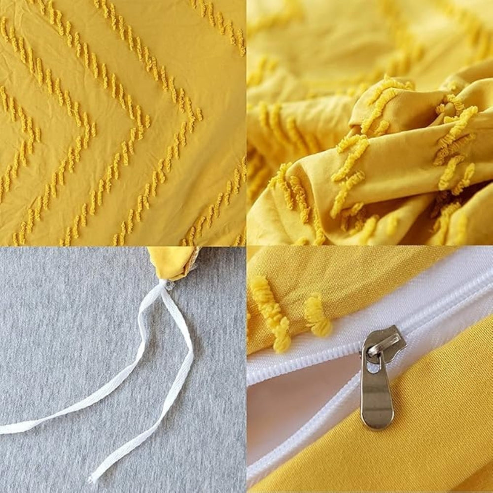 Plush Chevron Quilt Cover Set 3 Pieces-Bedding & Bath > Bedding Sets-casanuva-casanuva