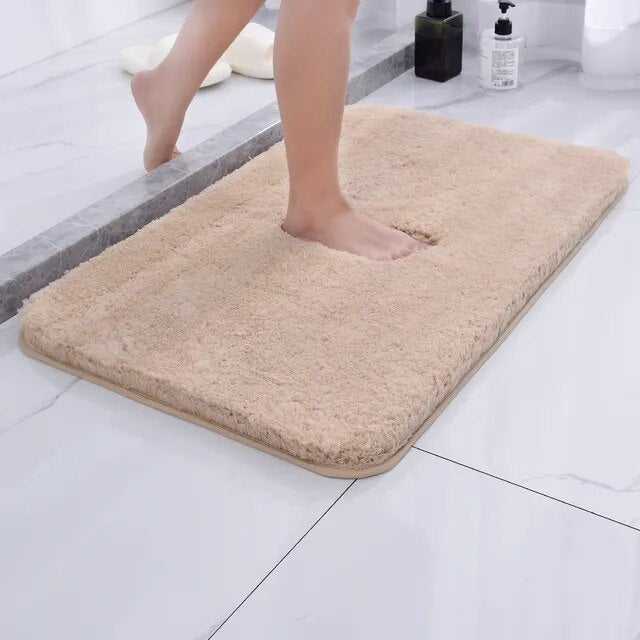 Plush Fur Bath Rug-Bedding & Bath > Bath Mats-casanuva-Beige-Small (16"x24")-casanuva