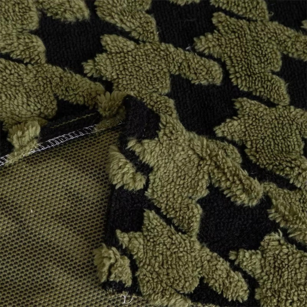 Plush Houndstooth Sofa Cover-Covers & Textiles > Sofa Covers-casanuva-casanuva