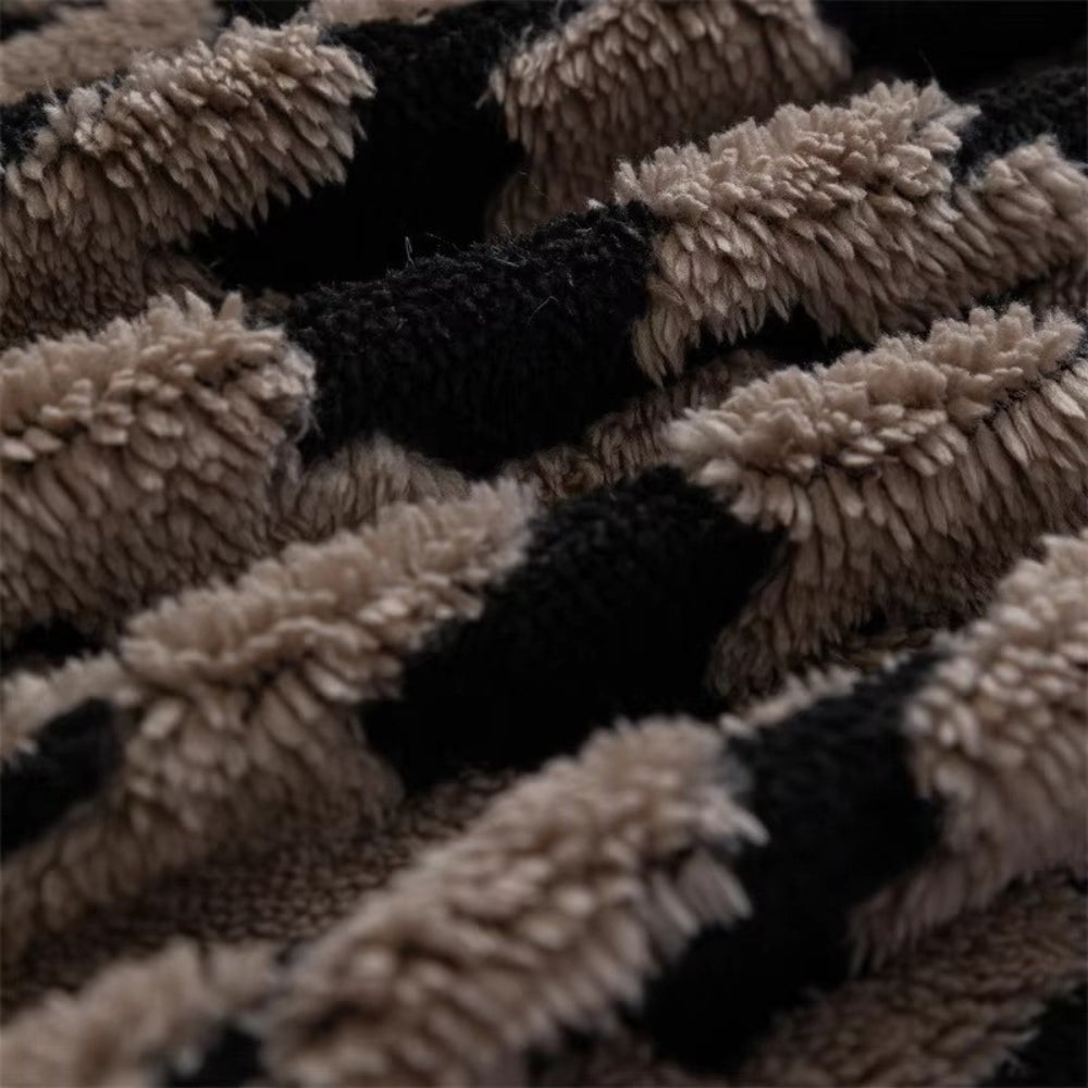 Plush Houndstooth Sofa Cover-Covers & Textiles > Sofa Covers-casanuva-casanuva