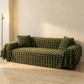 Plush Houndstooth Sofa Cover-Covers & Textiles > Sofa Covers-casanuva-casanuva