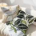 Plush Leaf Cushion Cover with Tassel-Covers & Textiles > Cushion Covers-casanuva-casanuva