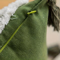 Plush Leaf Cushion Cover with Tassel-Covers & Textiles > Cushion Covers-casanuva-casanuva