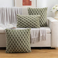 Plush Marshmallow Cushion Cover Soft Decorative Pillowcase-Covers & Textiles > Cushion Covers-casanuva-Green-18"x18"-casanuva