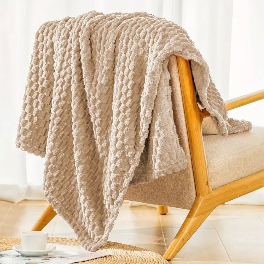 Plush Marshmallow Throw Blanket-Bedding & Bath > Blankets-casanuva-Coffee-40"x59"-casanuva