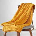 Plush Marshmallow Throw Blanket-Bedding & Bath > Blankets-casanuva-Sunshine Yellow-40"x59"-casanuva