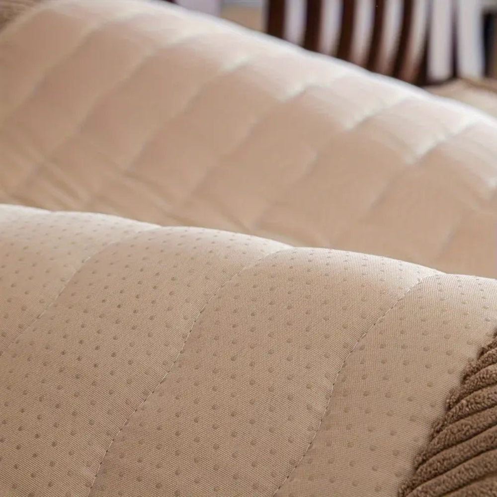 Plush Sofa Cover Thick Fabric-Covers & Textiles > Sofa Covers-casanuva-casanuva