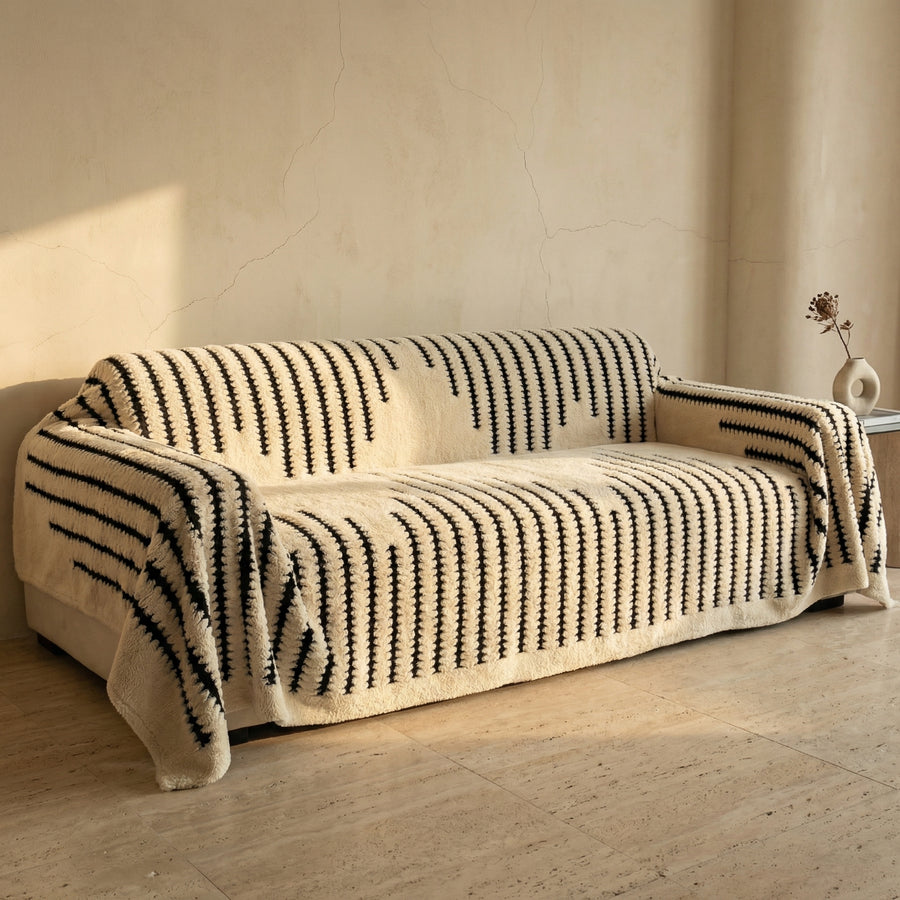 Plush Tufted Sofa Cover-Covers & Textiles > Sofa Covers-casanuva-casanuva