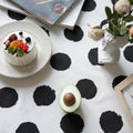Polka Dot Tassel Tablecloth-Covers & Textiles > Table Cloths-casanuva-casanuva