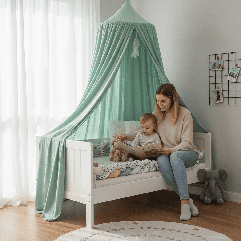 Polyester Canopy for Children's Room-Bedding & Bath > Bedding Sets-casanuva-casanuva