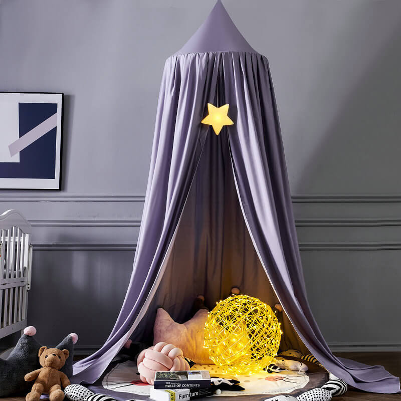 Polyester Canopy for Children's Room-Bedding & Bath > Bedding Sets-casanuva-Lilac-casanuva