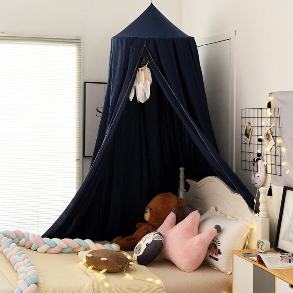 Polyester Canopy for Children's Room-Bedding & Bath > Bedding Sets-casanuva-Marine Blue-casanuva