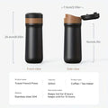 Portable French Press Coffee Maker with Stainless Steel Filter-Kitchen & Dining > Coffee & Tea-casanuva-casanuva