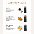 Portable French Press Coffee Maker with Stainless Steel Filter-Kitchen & Dining > Coffee & Tea-casanuva-casanuva