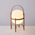 Portable Glass Table Lamp-Lighting > Table Lamps-casanuva-18cmx30cm-Walnut wood-US Plug-casanuva
