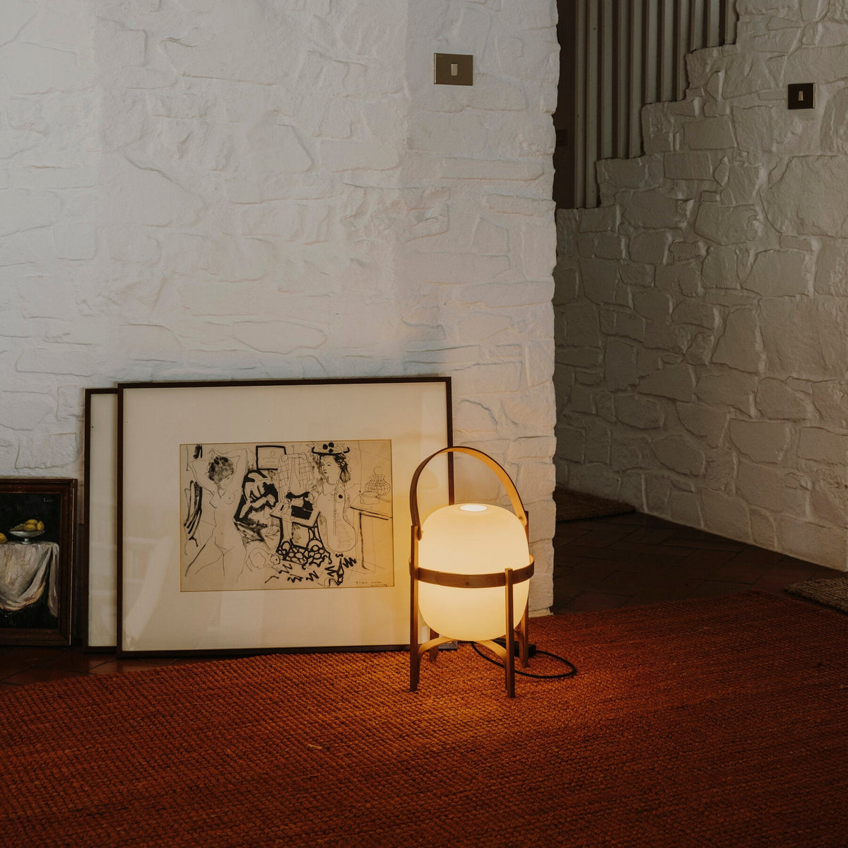 Portable Glass Table Lamp-Lighting > Table Lamps-casanuva-casanuva