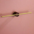 Portable Towel Rack Minimalist Metal Design-Bedding & Bath > Bathroom Accessories-casanuva-Long-Wood - Gold-casanuva