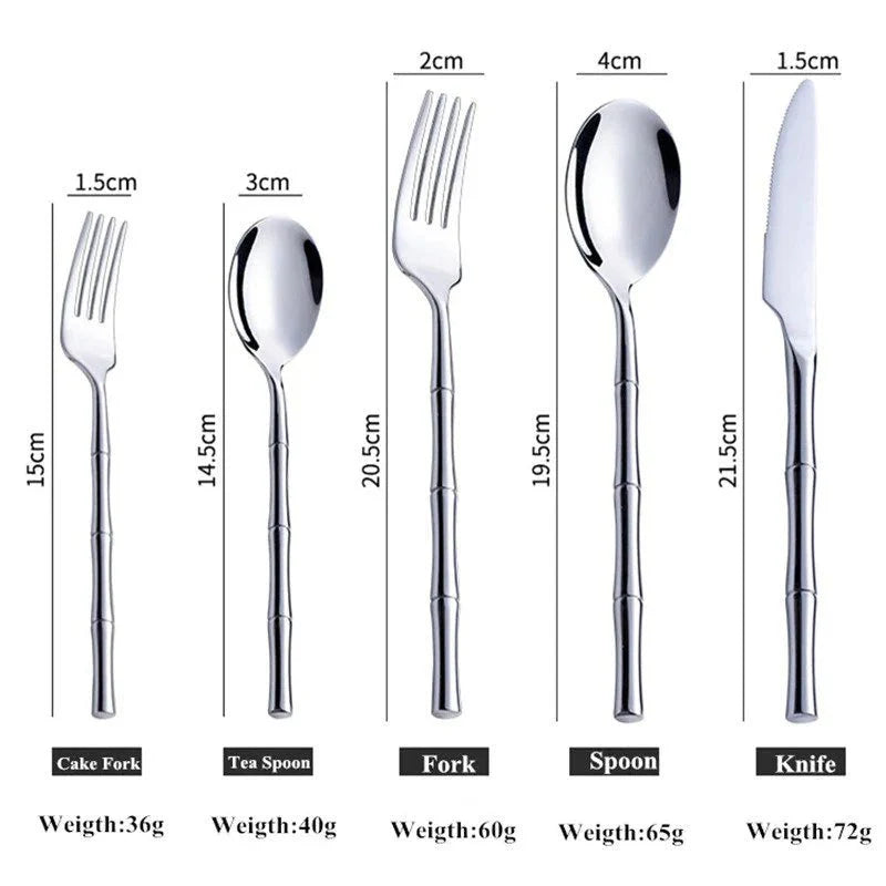 Premium Flatware Set Modern Durable Cutlery-Kitchen & Dining > Cutlery-casanuva-casanuva