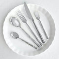 Premium Flatware Set Modern Durable Cutlery-Kitchen & Dining > Cutlery-casanuva-Silver 24 pcs-casanuva