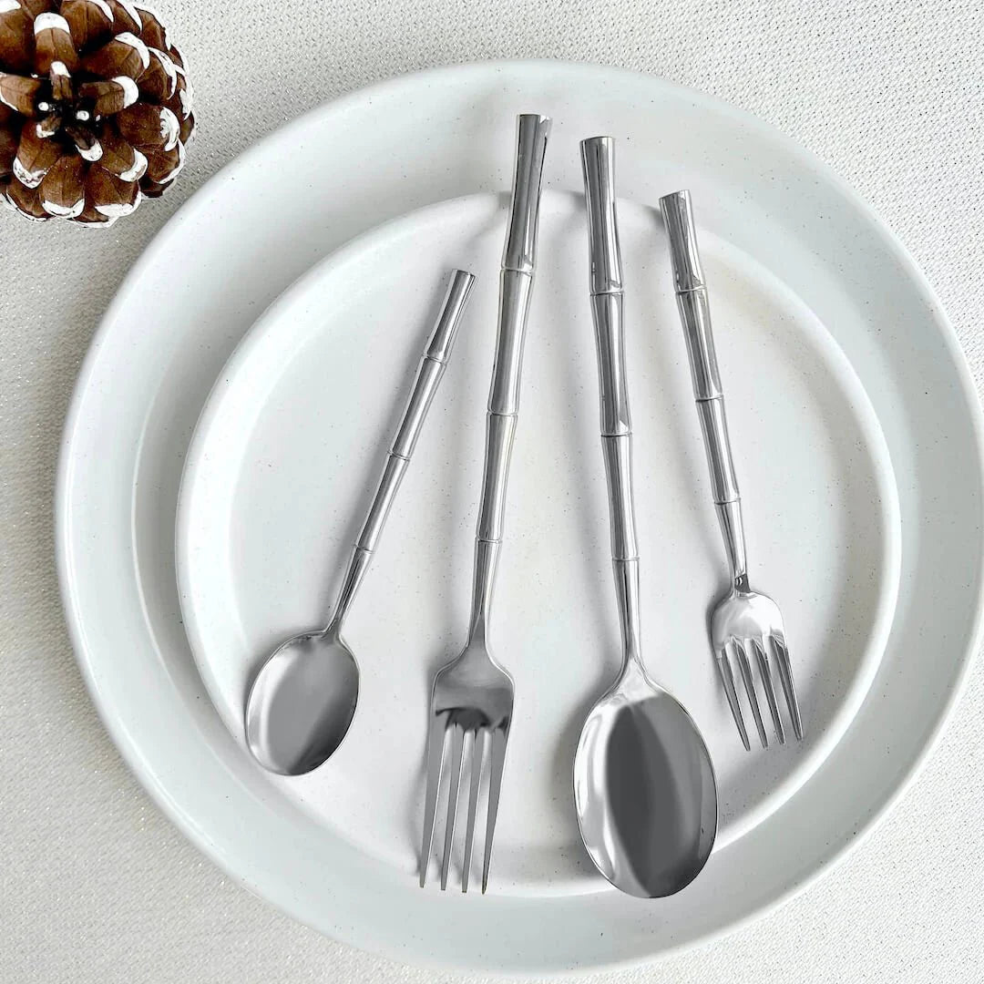 Premium Flatware Set Modern Durable Cutlery-Kitchen & Dining > Cutlery-casanuva-Silver 30 pcs-casanuva