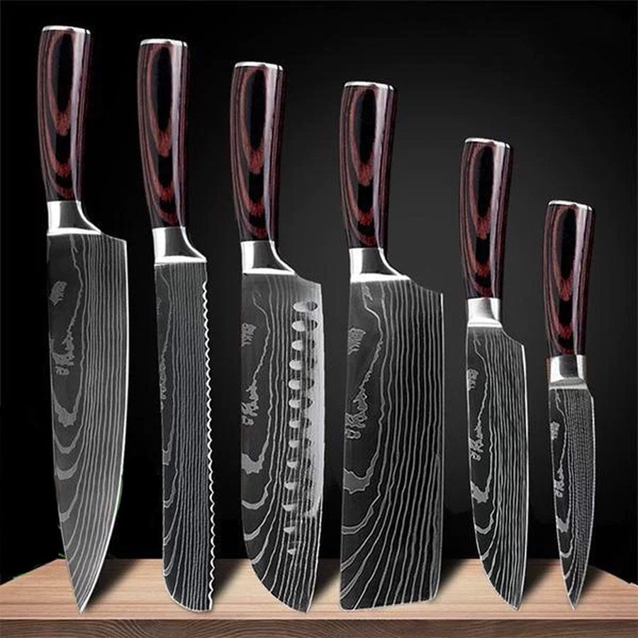 Professional Chef Knife Set with High Carbon Stainless Steel Blades-Kitchen & Dining > Knives-casanuva-casanuva