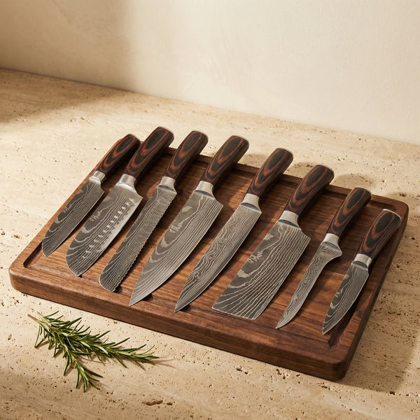 Professional Chef Knife Set with High Carbon Stainless Steel Blades-Kitchen & Dining > Knives-casanuva-casanuva