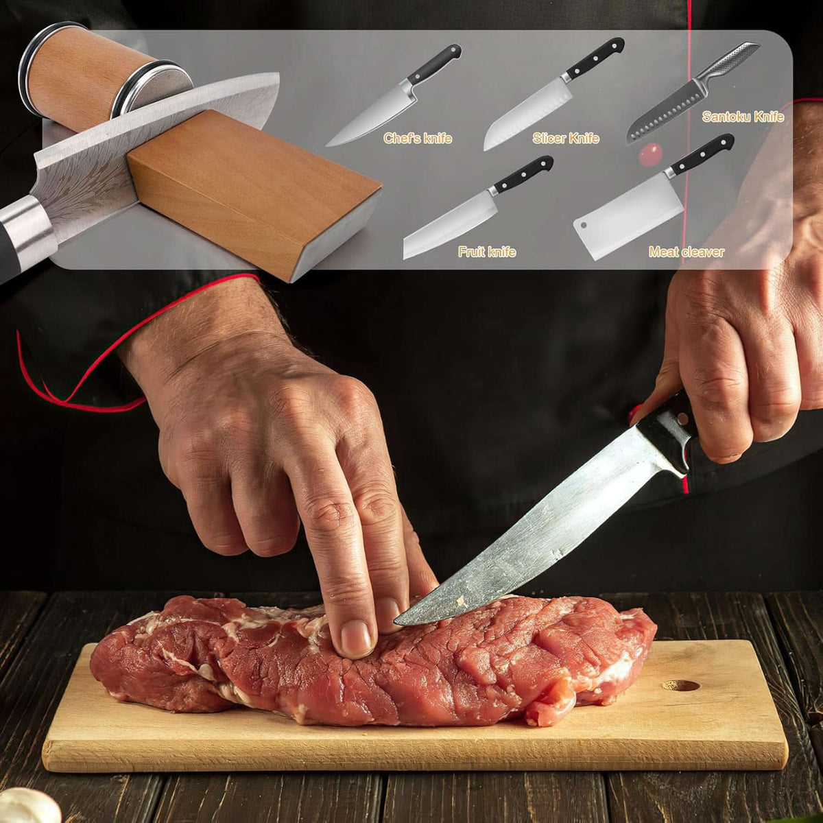 Professional Knife Sharpener with Diamond Roller-Kitchen & Dining > Cooking Utensils-casanuva-casanuva