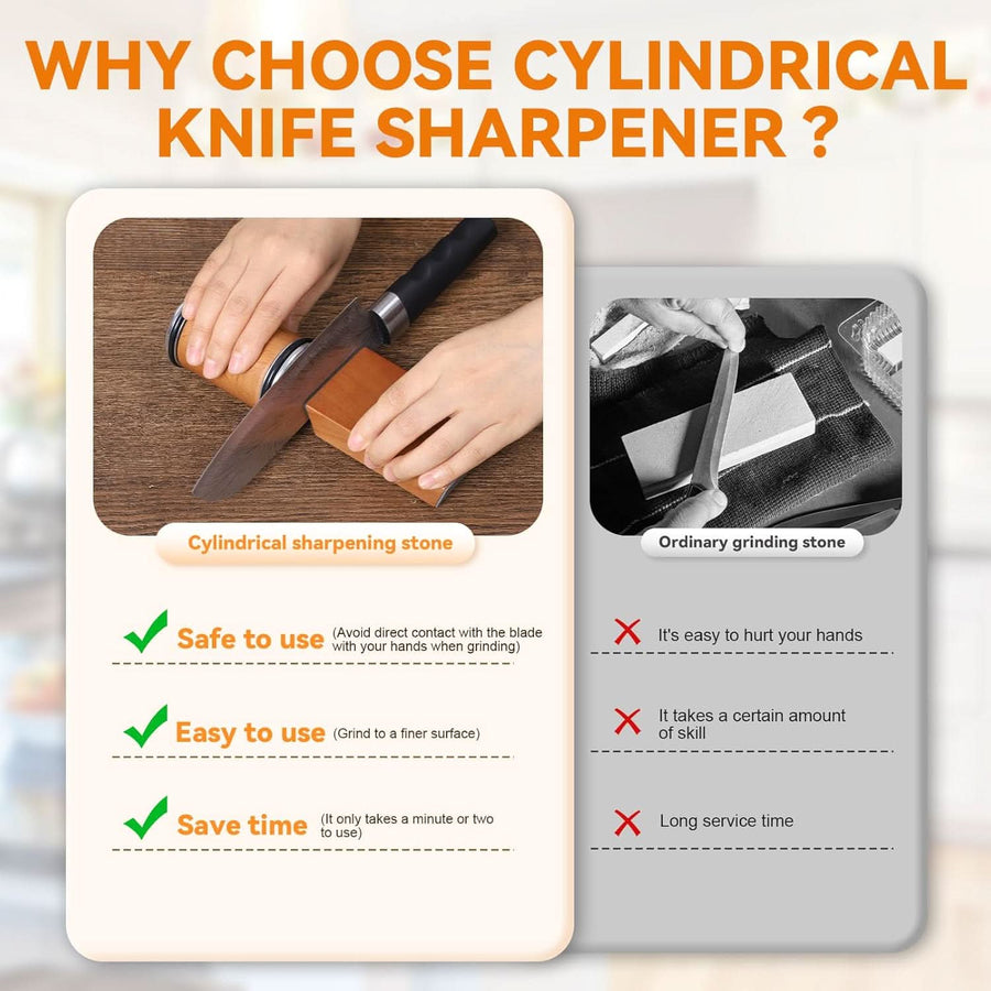 Professional Knife Sharpener with Diamond Roller-Kitchen & Dining > Cooking Utensils-casanuva-casanuva
